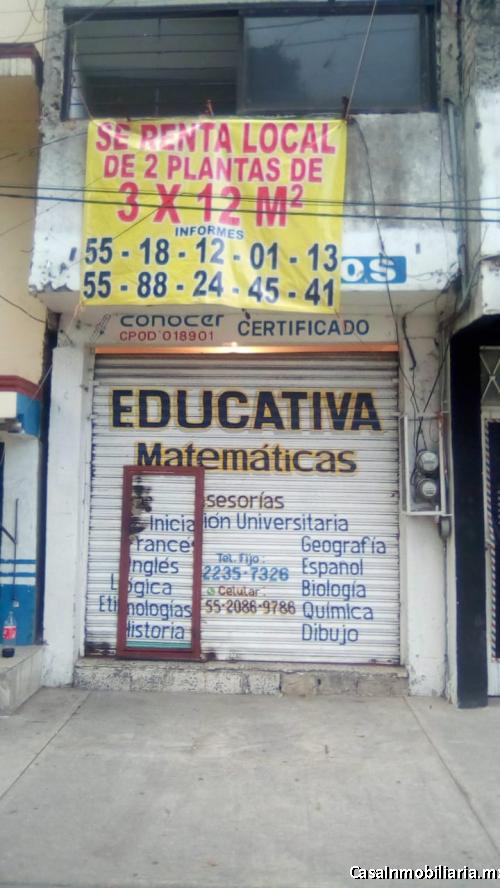 Se renta local comercial de 1 o 2 pisos en Iztacalco CDMX