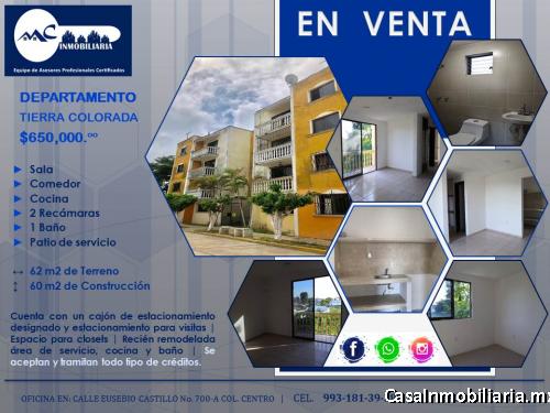 AMPLIO DEPARTAMENTO EN TIERRA COLORADA