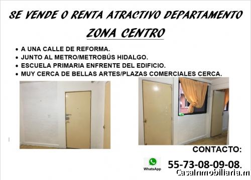 VENDO DEPARTAMENTO CENTRO A UNA CUATRA METRO HIDALGO EB CDMX 