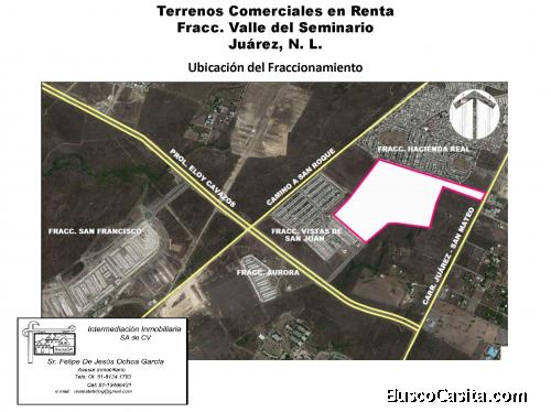 TERRENOS COMERCIALES VALLE DEL SEMINARIO 