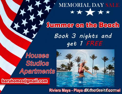 Vacational Rentals of Studios & Pent-House in Riviera Maya