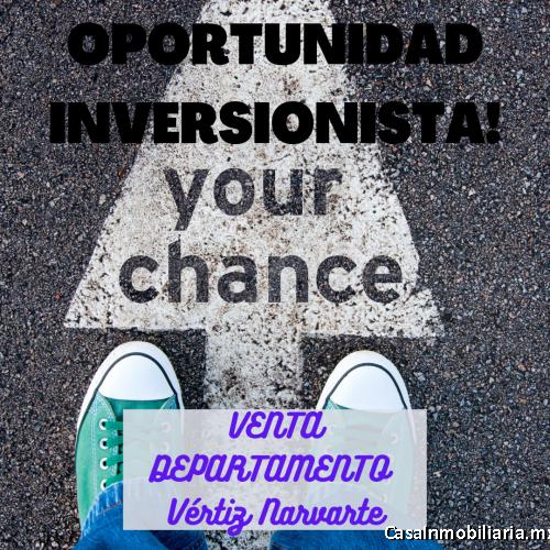 Oportunidad! Venta Departamento en Colonia Vértiz Narvarte, Ciudad de México