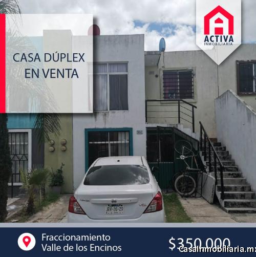 Casa dúplex en venta en el fraccionamiento Valle de los encinos, Tlajomulco de Zúñiga