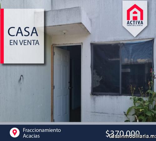 Casa de 2 recamaras en el Fraccionamiento Acacias, Tala