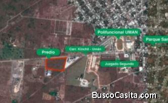 TERRENO EN VENTA EN EL CENTRO DE UMAN 