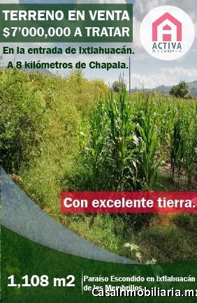 TERRENO CON EXCELENTE TIERRA EN IXTLAHUACAN DE LOS MEMBRILLOS