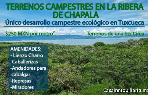 TERRENOS CAMPESTRES CON EXCELENTE VISTA AL LAGO DE CHAPALA