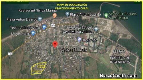 EXCELENTE TERRENO EN FRACCIONAMIENTO CORAL DE ANTÓN LIZARDO, VER.