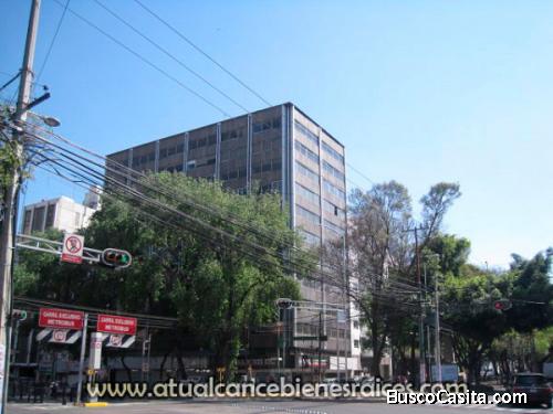 Renta de oficina 290 m2, oficinas abiertas, cerradas, cocineta, vigilancia, elevador en la Condesa