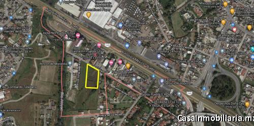 Rancho Moratilla terreno 5,236 m2 atrás zona hoteles VW Puebla