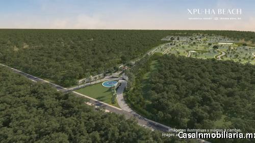 Exclente terreno residencial en Xpu Ha Beach 