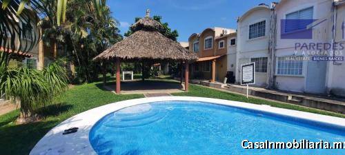 A59 CASA DE 3 RECAMARAS Y ALBERCA COMUN IXTAPA