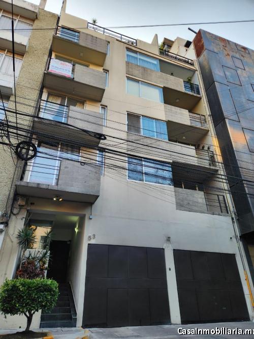 HERMOSO Y AMPLIO Departamento en renta de DOS niveles 97 m2. MAGNIFICA UBICACION