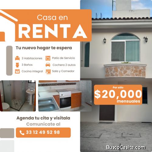 Casa en Renta – Cedros Residencial (No Niños  No Mascotas)